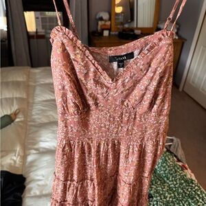 Trendy Pink Floral Dress